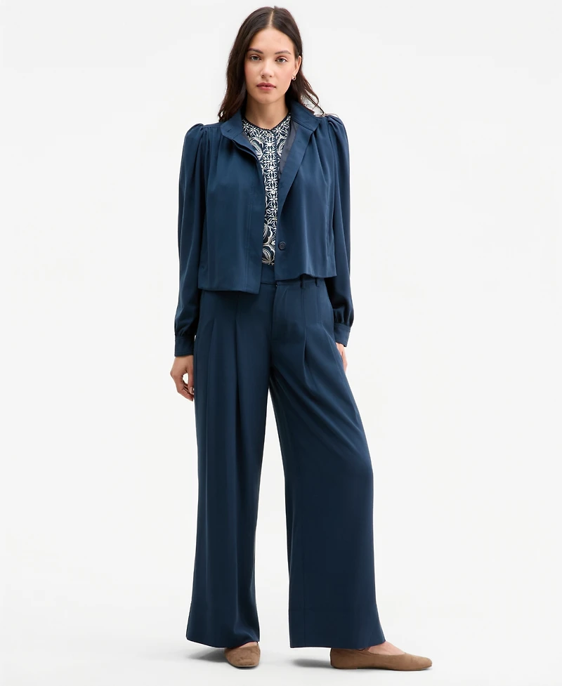 Liverpool Los Angeles Women's High-Rise Pleated Wide-Leg Pants