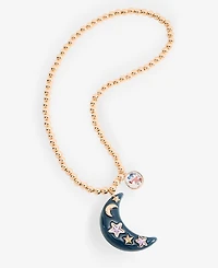 Super Smalls Disney | Macy's Sorcerer's Apprentice Mickey Glow-in-the-Dark Moon Pendant Necklace, Ages 3+, Created for Macy's