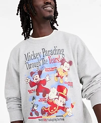 Disney | Macy's Adult Unisex Mickey Mouse Parade Balloons Through The Years Crewneck Sweatshirt, Exclusive