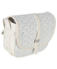 Pre-Owned Goyard White Goyardine Canvas Belvedere Ii Pm