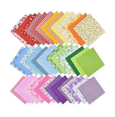 Gnuadz 42piece 10" Floral Cotton Fabric Squares Diy Sewing Patchwork Craft