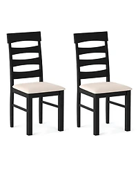 Slickblue Set of 2 High Back Dining Chairs with Comfortable Padded Seat