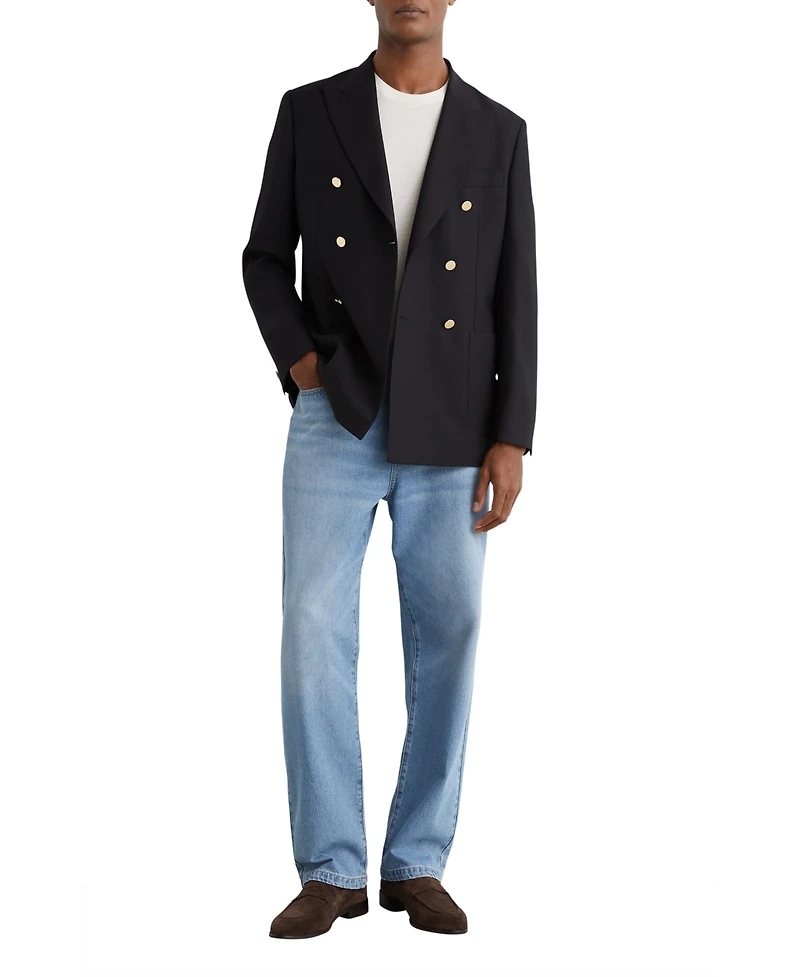 Reiss Men's Captain Peak Hopsack Blazer