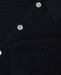 Reiss Men's Phoenix Button Through Textured Shirt