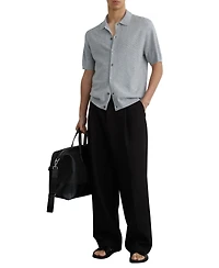 Reiss Men's Phoenix Button Through Textured Shirt