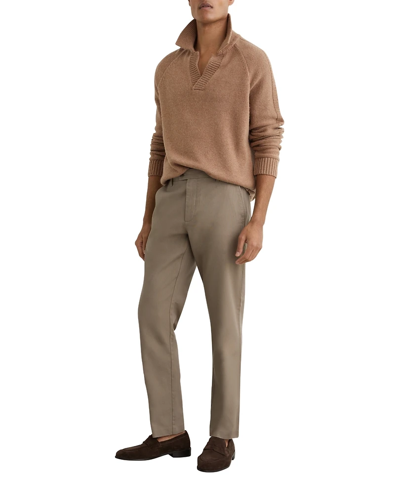 Reiss Men's Dobby Pique Chino Pant
