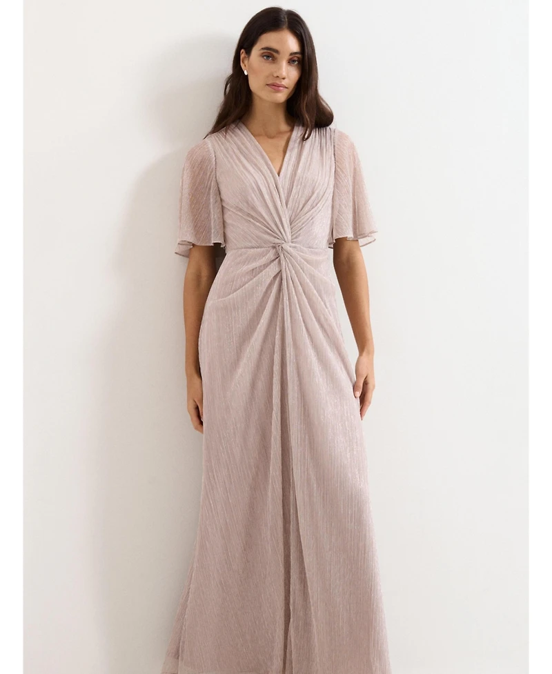 Phase Eight Women's Dorinda Metallic Twist Front Maxi Dress