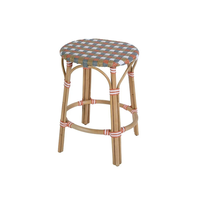 Butler Specialty Ballito 24 in. Seat Height Oval Rattan Counter Stool