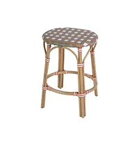 Butler Specialty Ballito 24 in. Seat Height Oval Rattan Counter Stool