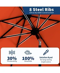gaomon 9 Ft Outdoor Table Patio Umbrella, Waterproof Uv Protection for Garden, Backyard