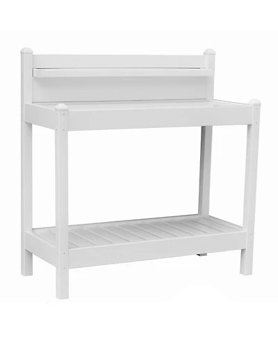 Dura-Trel Greenfield Outdoor Table Potting Bench for Gardening Supplies