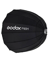 Godox P90H 35 inch Parabolic Softbox for Studio Video Flash Light, Bowens Mount, Hi-Temperature Resistant