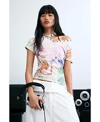Desigual Women's Printed T-shirt 100% cotton