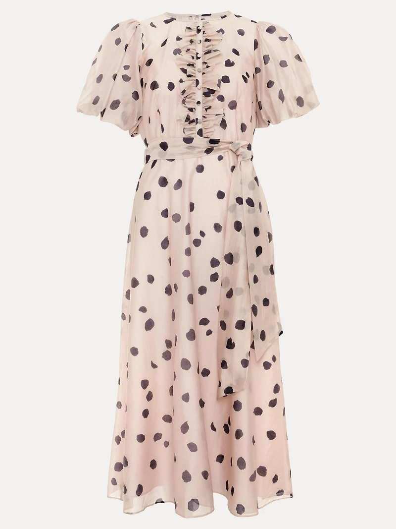Phase Eight Women's Nicola Ruffle-Front Midi Dress