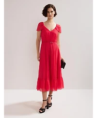 Phase Eight Women's Jen Gathered V-Neck Midi Dress