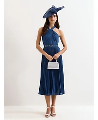 Phase Eight Women's Sathia Pleated Halter Neck Midi Dress