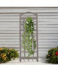 Dura-Trel Cambridge 28 x 75 Inch Pvc Vinyl Outdoor Garden Patio Trellis, Mocha