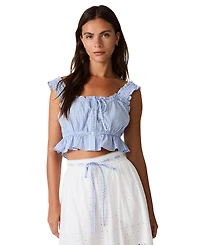 Steve Madden Women's Brooklyn Square Neck Sleeveless Top