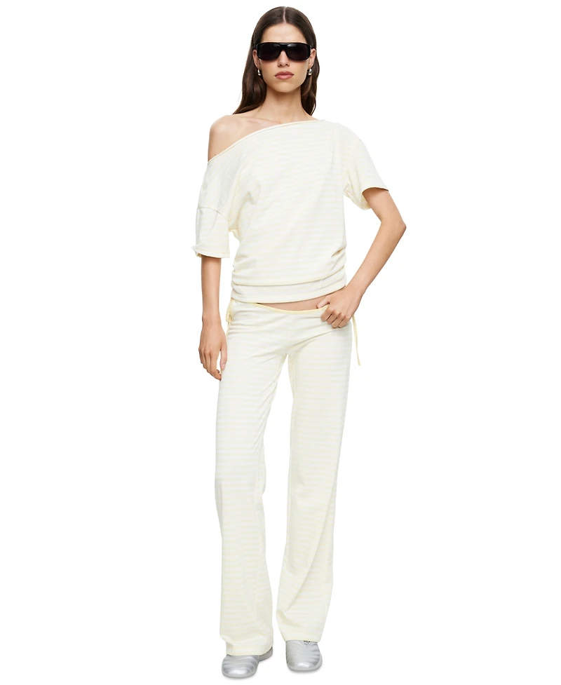 Lioness Women's Bloom Low-Rise Waist Tie Pants