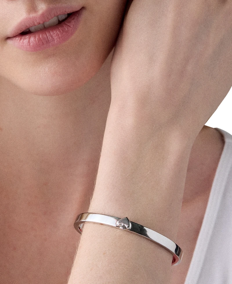 kate spade new york Cubic Zirconia Thin Metal Bangle Bracelet