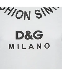 Pre-Owned Dolce & Gabbana Women's Logo Print Cotton Jersey T-Shirt