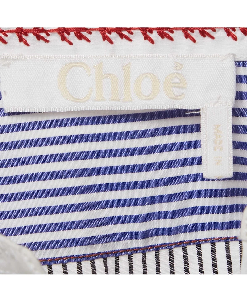 Pre-Owned Chloe Women's Striped Cotton Tunic