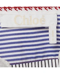 Pre-Owned Chloe Women's Striped Cotton Tunic