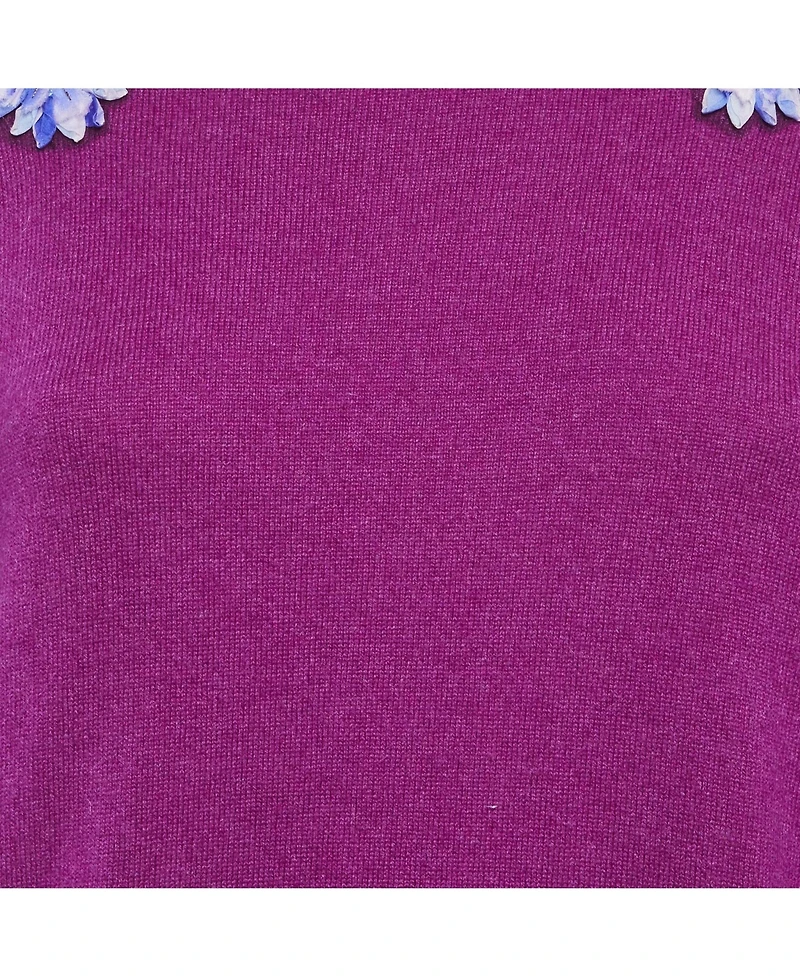 Pre-Owned Dolce & Gabbana Women's Floral Applique Sweater