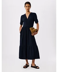Whistles Women's Textured Midi Dress