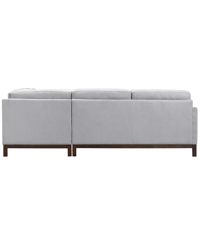 Virton 3-Piece Fabric L-Shape Sectional Sofa