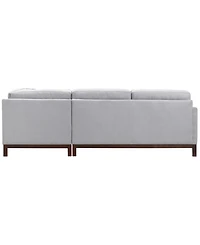 Virton 3-Piece Fabric L-Shape Sectional Sofa