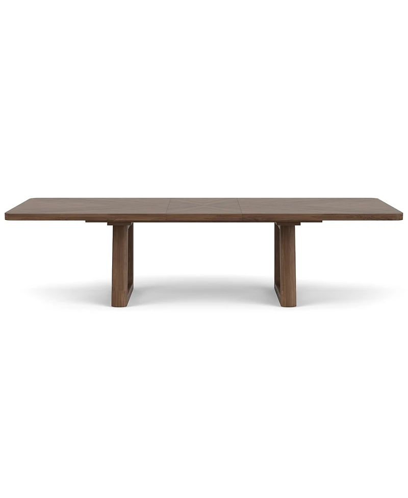 Amelie Rectangular 7-Piece Wood Dining Set (Table and 6 Upholstered Chairs)