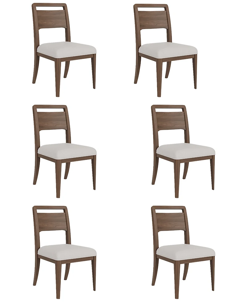 Amelie 6-Piece Wood Dining Chair Set