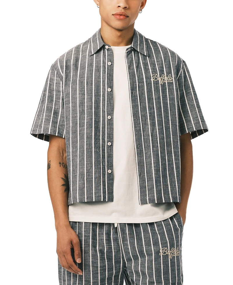 Buffalo David Bitton Men's Scott Camp Collar Shirt