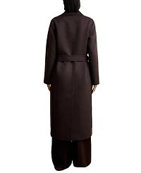 Reiss Women's Double-Breasted Blindseam Wool-Blend Coat
