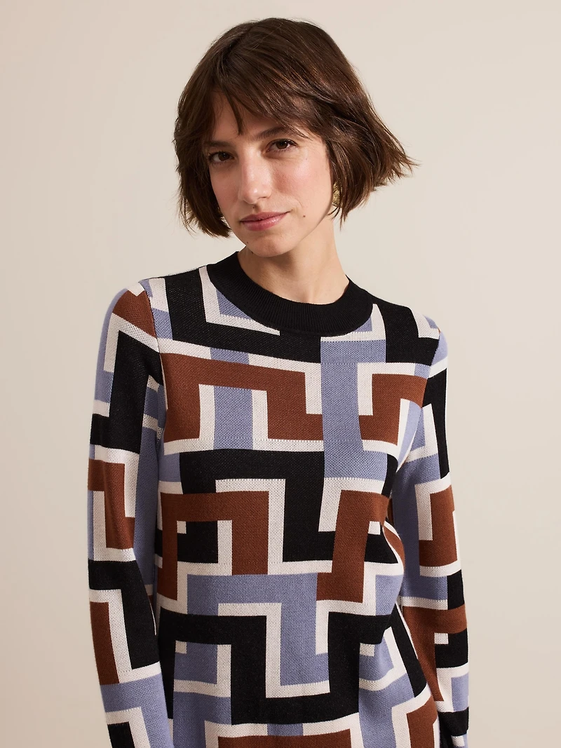Phase Eight Women's Brianna Crew Neck Knitted Dress