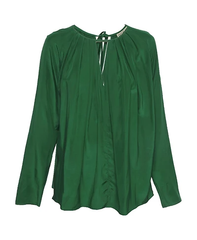 Pre-Owned Emilio Pucci Women's Silk Pleated Top