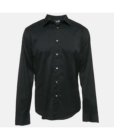 Pre-Owned Love Moschino Men's Cotton Button Front Shirt