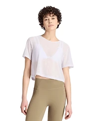 adidas Women's Essentials Workout Boxy Mesh Training T-Shirt