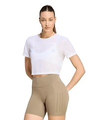 adidas Women's Essentials Workout Boxy Mesh Training T-Shirt