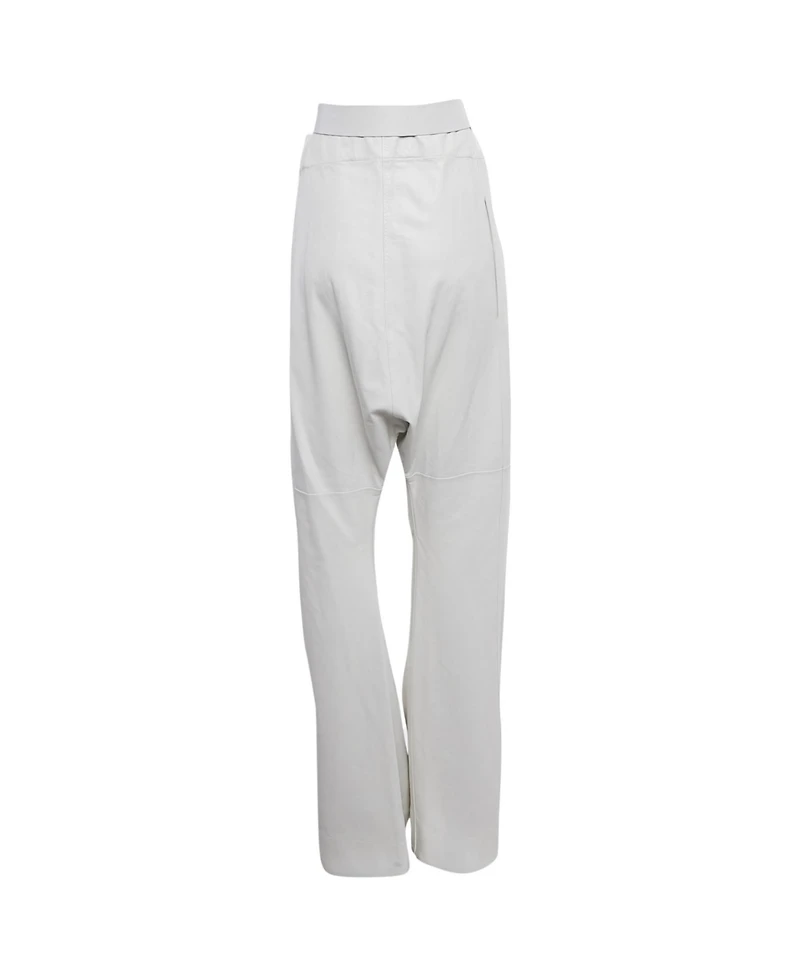 Pre-Owned Salvatore Ferragamo Women's Leather Elasticated Harem Pants