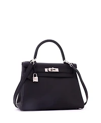 Pre-Owned HERMES Kelly Handbag Togo with Palladium Hardware
