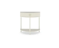 sumyeg 31.5" Corner Cabinet Side Table with 2 Storage Drawers and Bottom Shelf