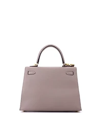 Pre-Owned HERMES Kelly 25 Handbag Grey Epsom with Gold Hardware