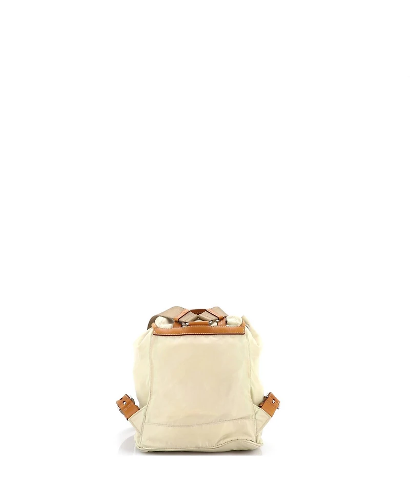 Pre-Owned Prada Small Double Front Pocket Backpack Tessuto