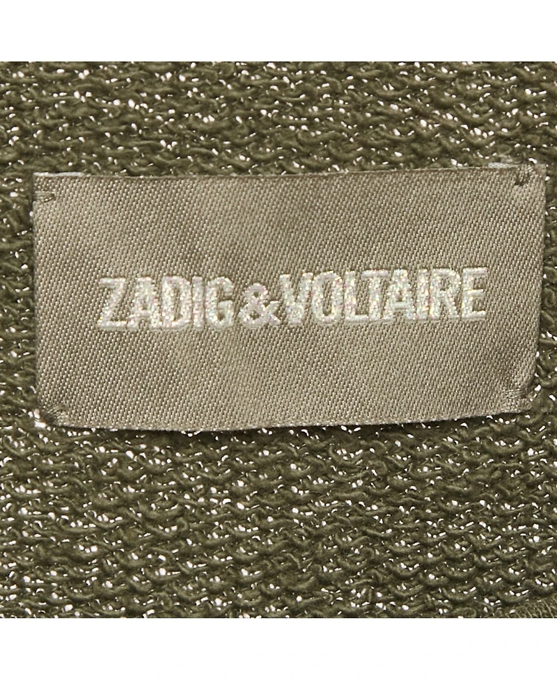 Pre-Owned Zadig & Voltaire Women's Skull Embellished Cotton Anael Tunic Sweater