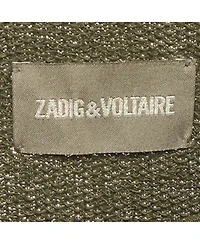Pre-Owned Zadig & Voltaire Women's Skull Embellished Cotton Anael Tunic Sweater