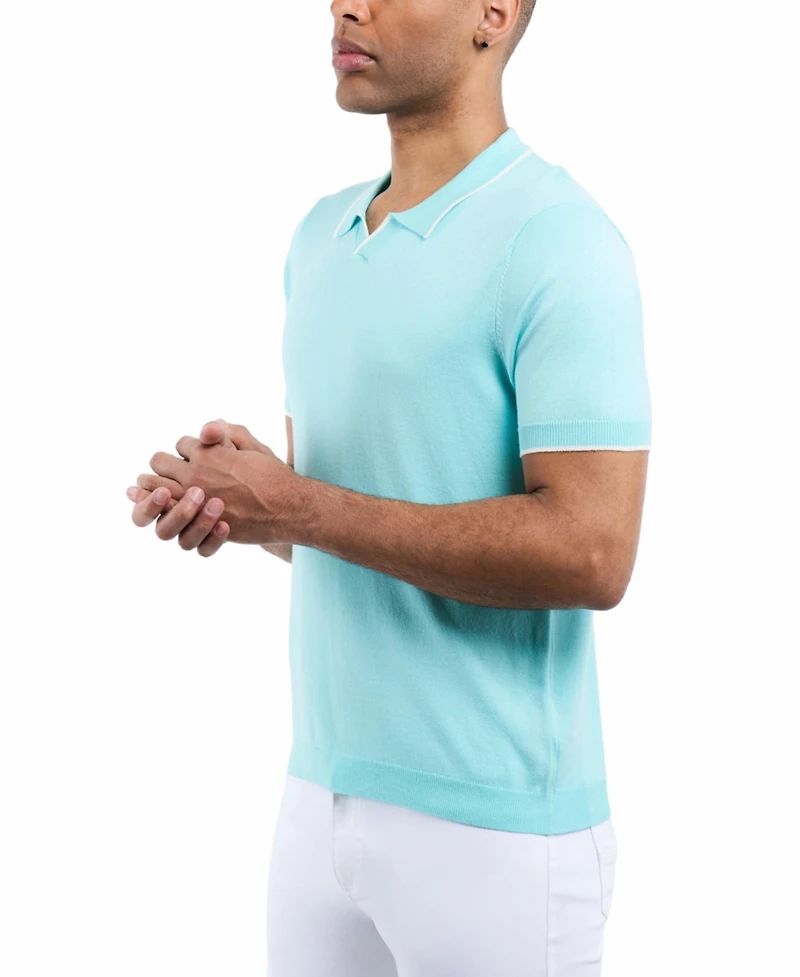 Xray Men's Collar V-Neck Polo Sweater
