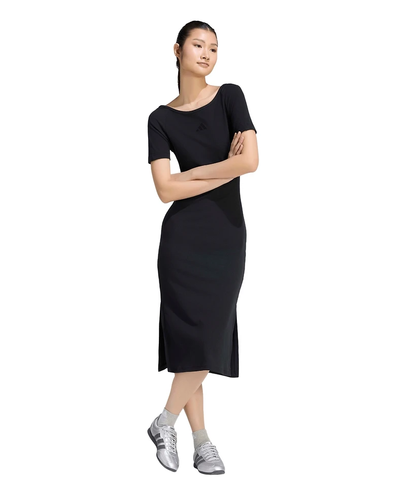 adidas Women's Logo Ribbed Dress