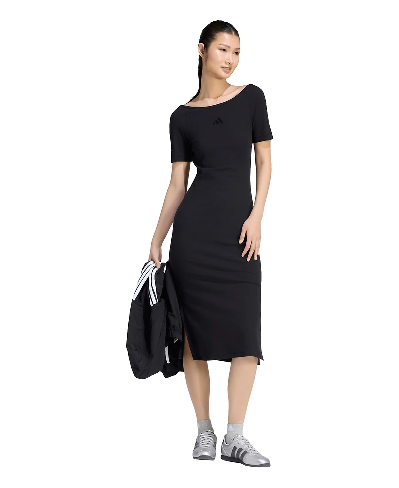 adidas Women's Logo Ribbed Dress
